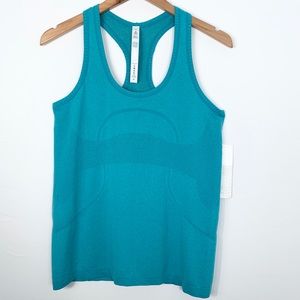 Lululemon; Run;Swiftly Racerback Pacific Teal Tank
